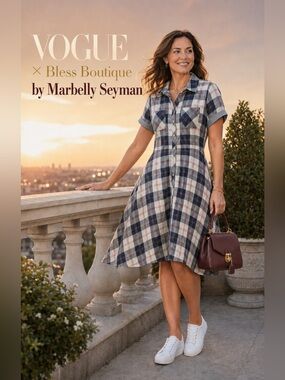 Tommy Hilfiger Plaid Fit & Flare Shirt Dress Size 10